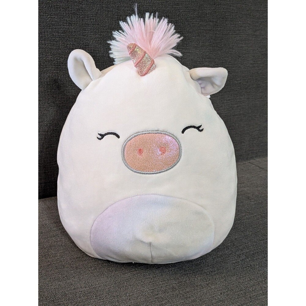 Squishmallow 8" Sofia the Unicorn white, blue hair, Pastel belly